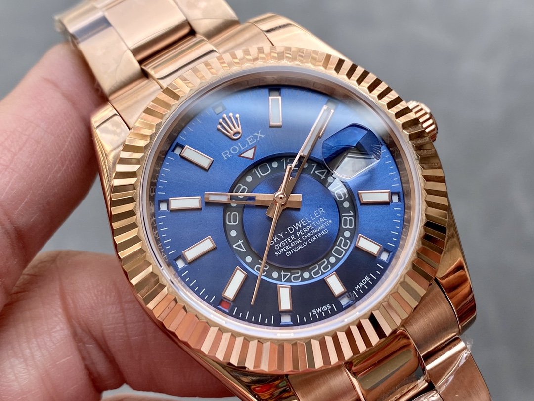 SKY-DWELLER ROSE GOLD 42 BLUE DIAL
