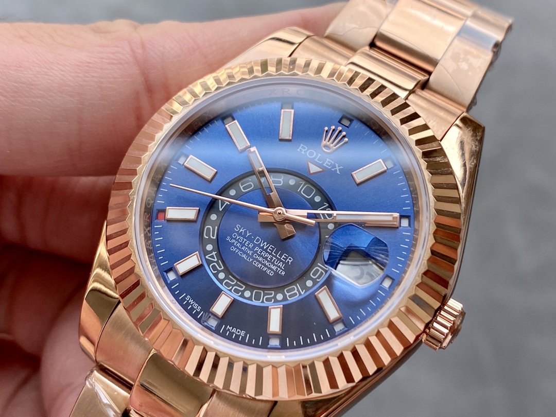 SKY-DWELLER ROSE GOLD 42 BLUE DIAL