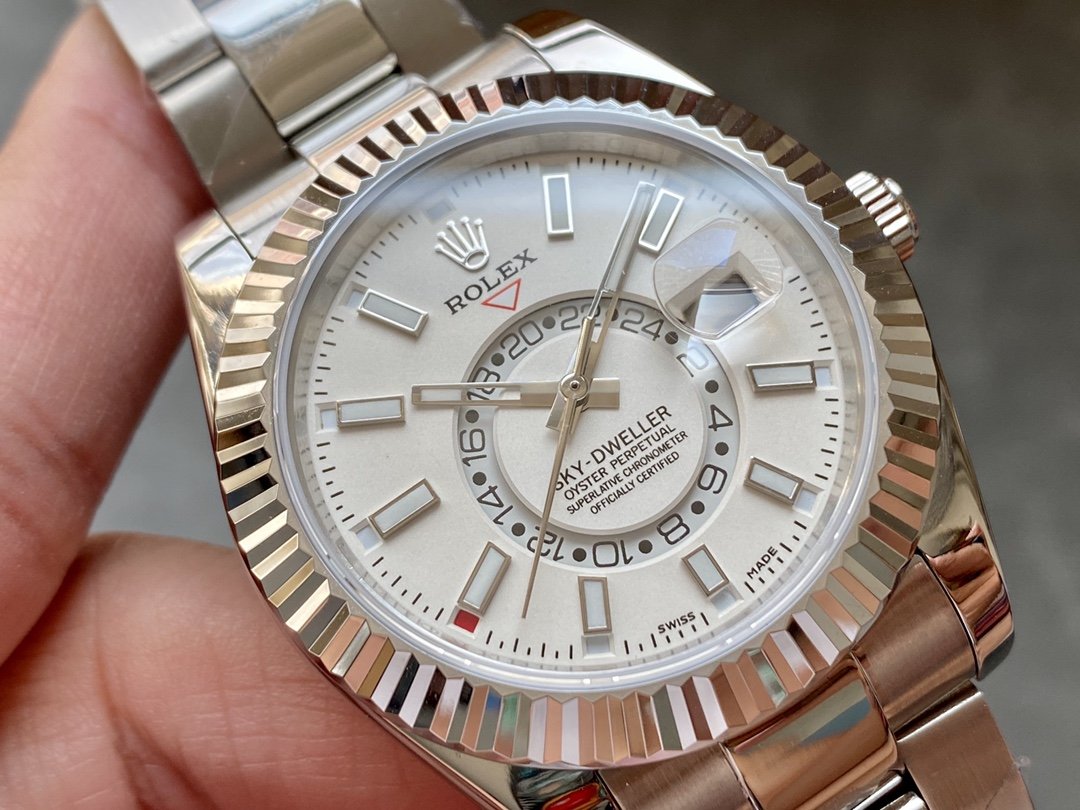 SKY-DWELLER 42 WHITE DIAL STAINLESS STEEL