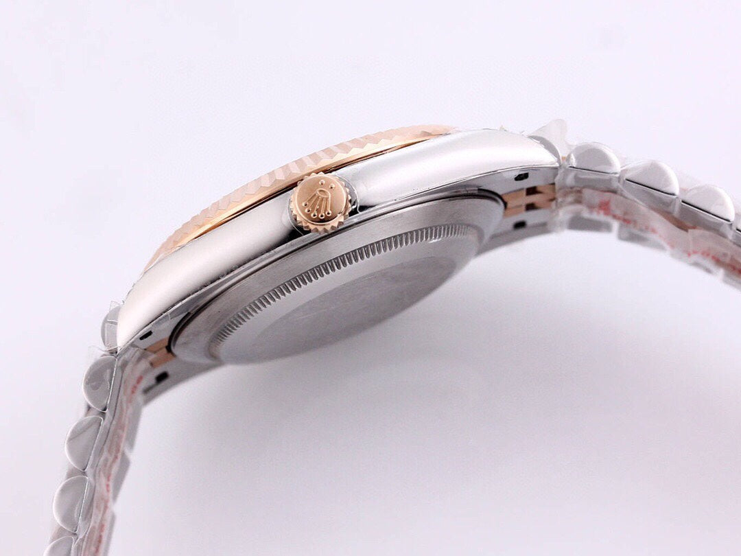 DATEJUST 41MM TWO-TONE WHITE DIAL DIAMOND NUMERAL