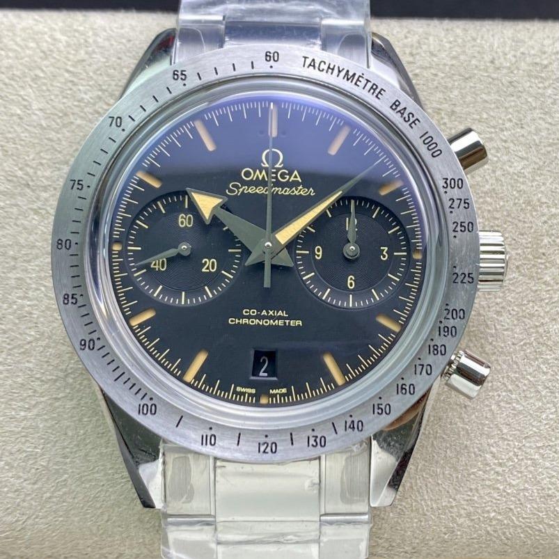 SPEED MASTER 57 BROAD ARROW STEEL BLACK DIAL
