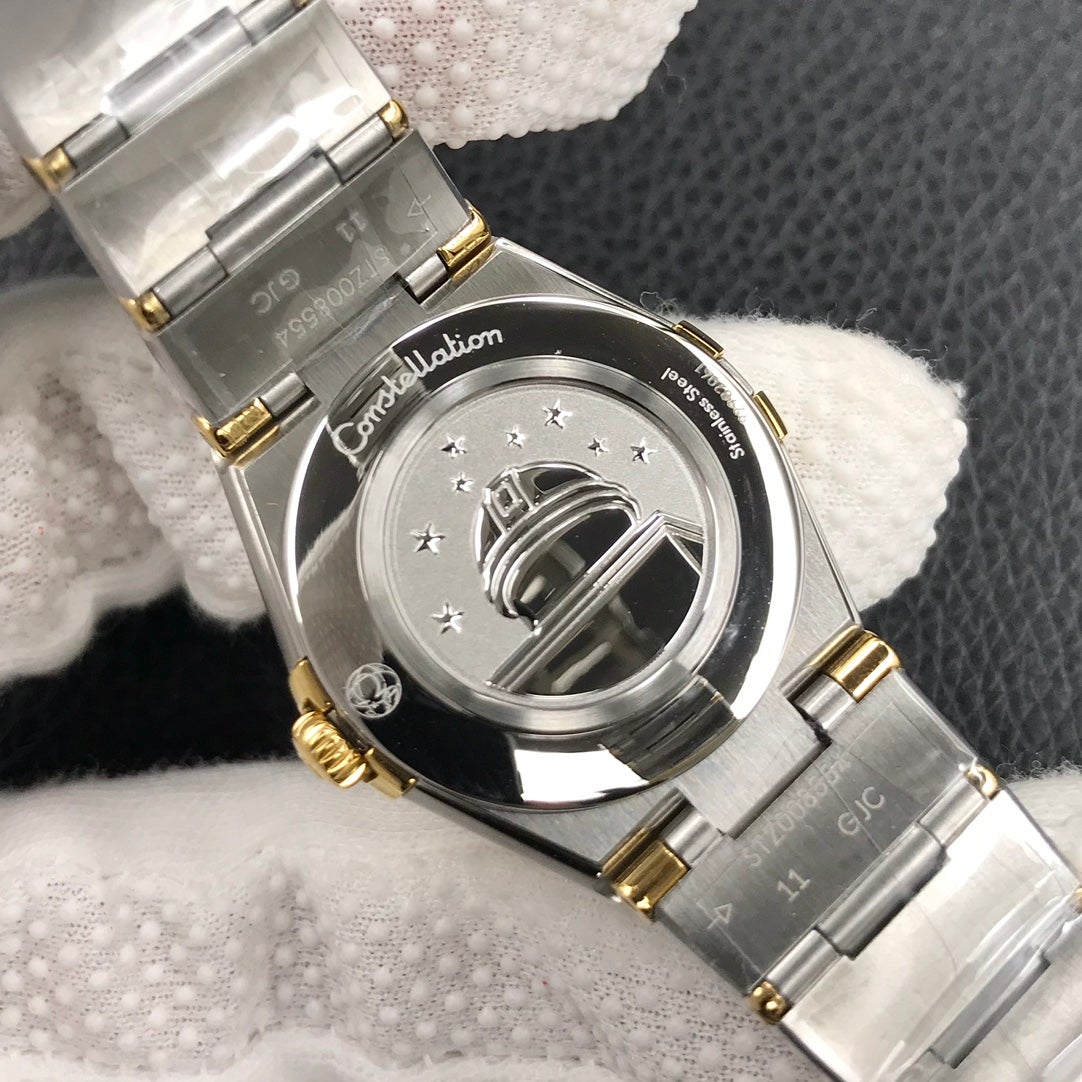 CONSTELLATION 28MM QUART DIAMOND BEZEL MOP DIAL