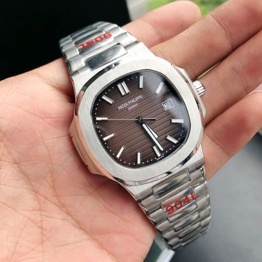 NAUTILUS STAINLESS STEEL 40MM BROWN DIAL