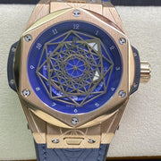 BIG BANG UNICO SANG BLEU 42 GOLD BLUE DIAL