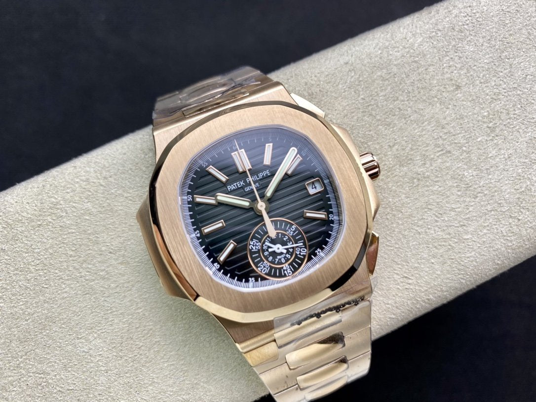 PATEK NAUTILUS 5980/1AR-001 CHRONOGRAPH BLUE DIAL