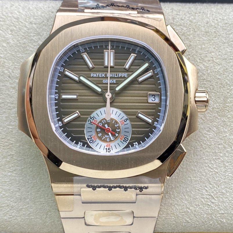 PATEK NAUTILUS 5980/1R-001 CHRONOGRAPH BROWN DIAL