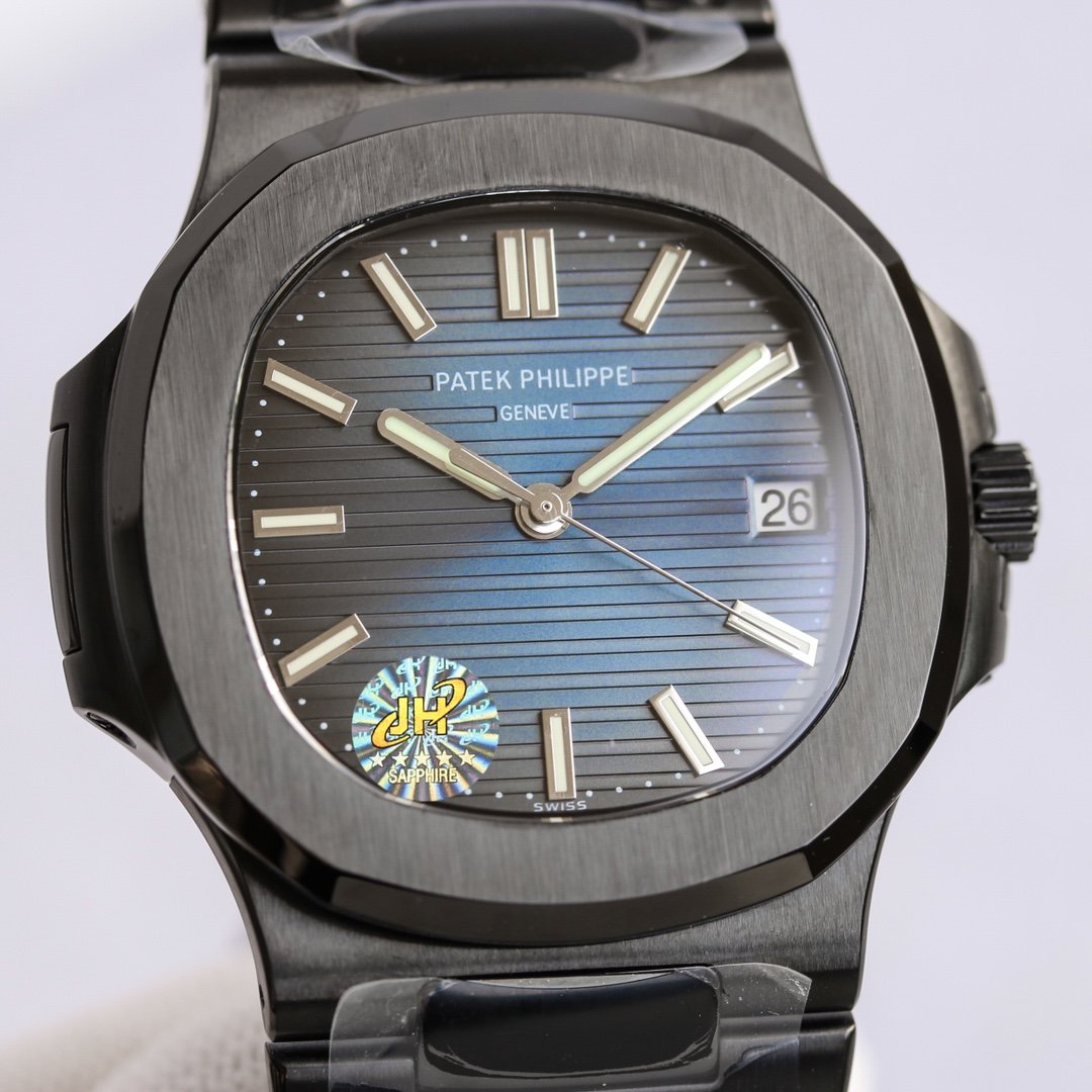 PATEK NAUTILUS 5711 CUSTOM ALL BLACK BLUE DIAL