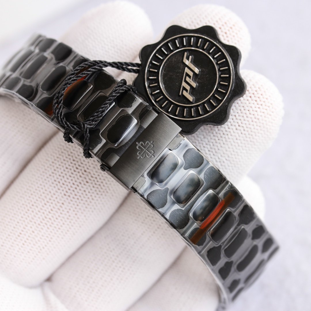 PATEK NAUTILUS 5711 CUSTOM ALL BLACK BLUE DIAL