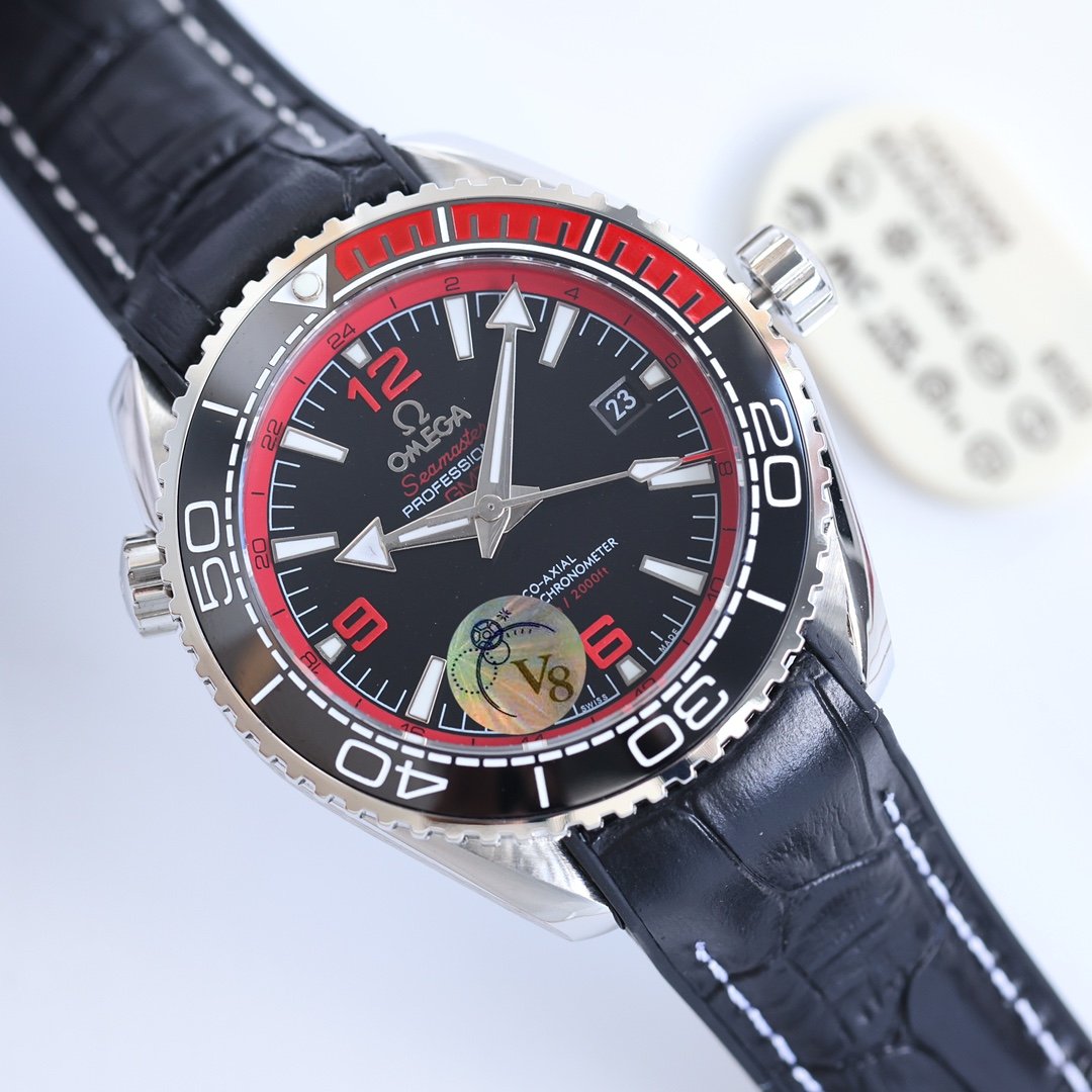 SEAMASTER PLANET OCEAN 600 STEEL CASE BLACK RED BEZEL