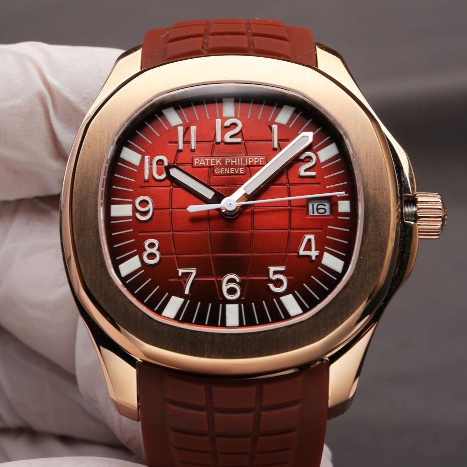 AQUANAUT ROSE GOLD 5167R RED DIAL