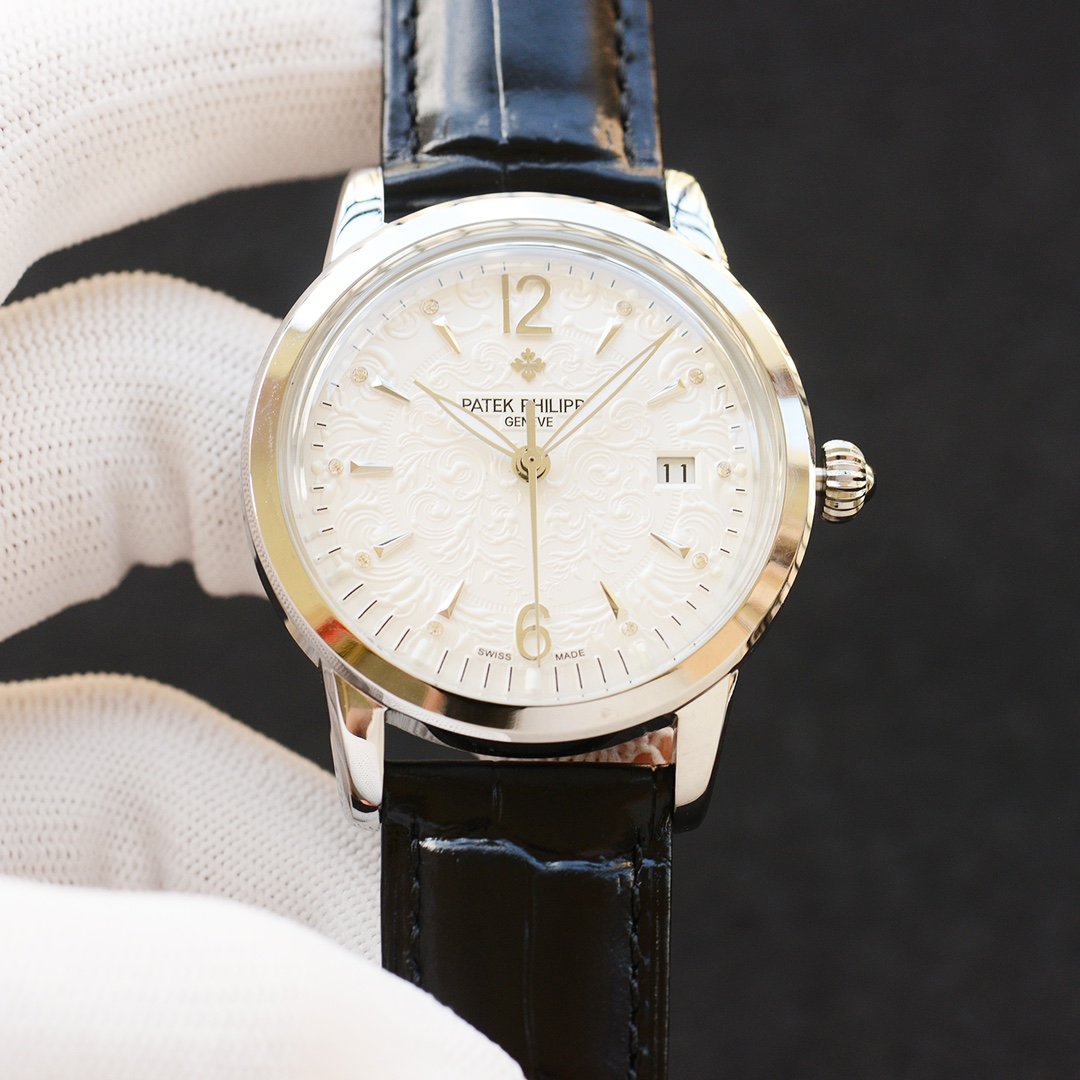 PATEK CALATRAVA 40MM ENGRAVED DIAL