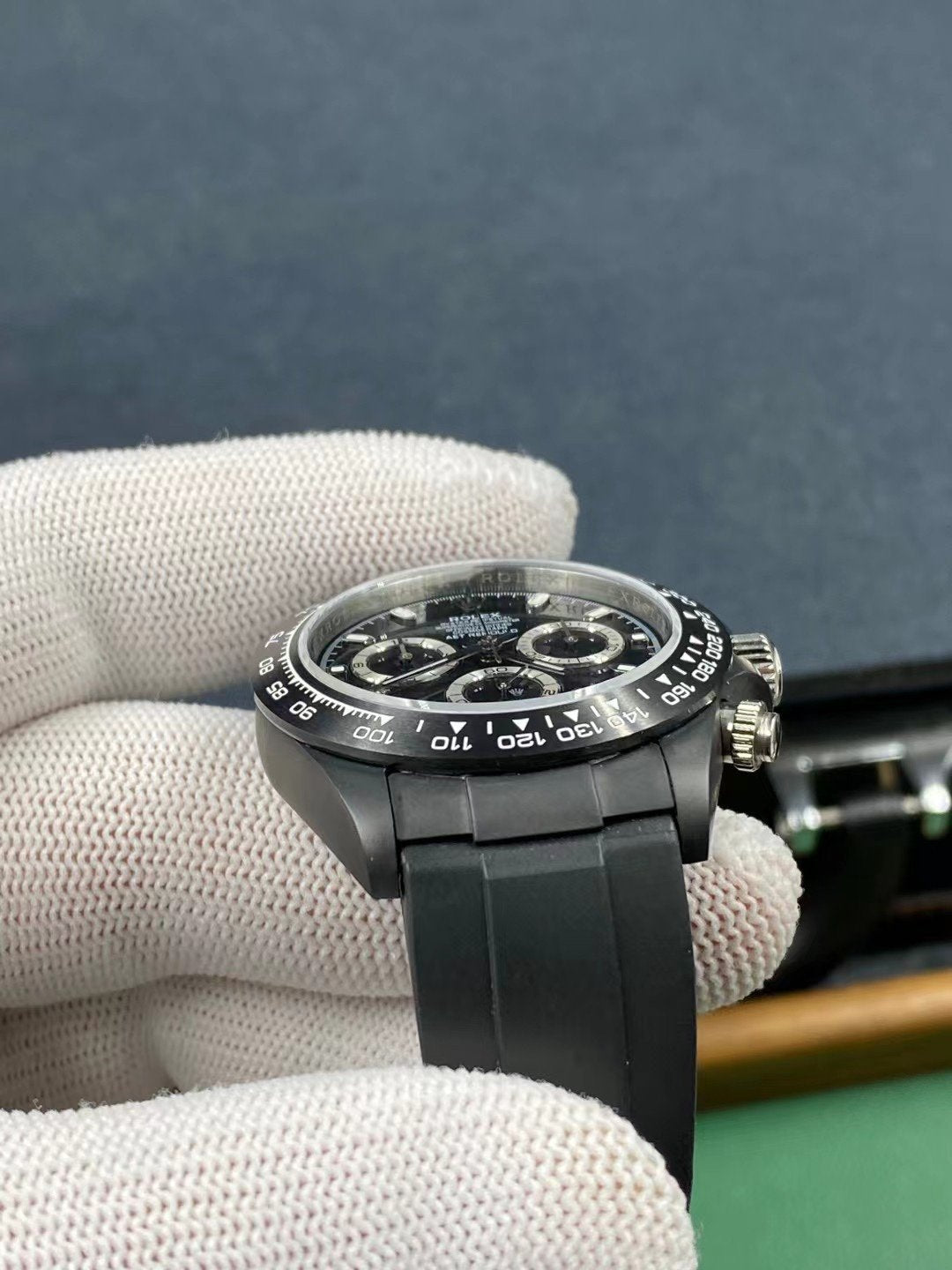 DAYTONA CUSTOM AET 40MM ALL BLACK RUBBER