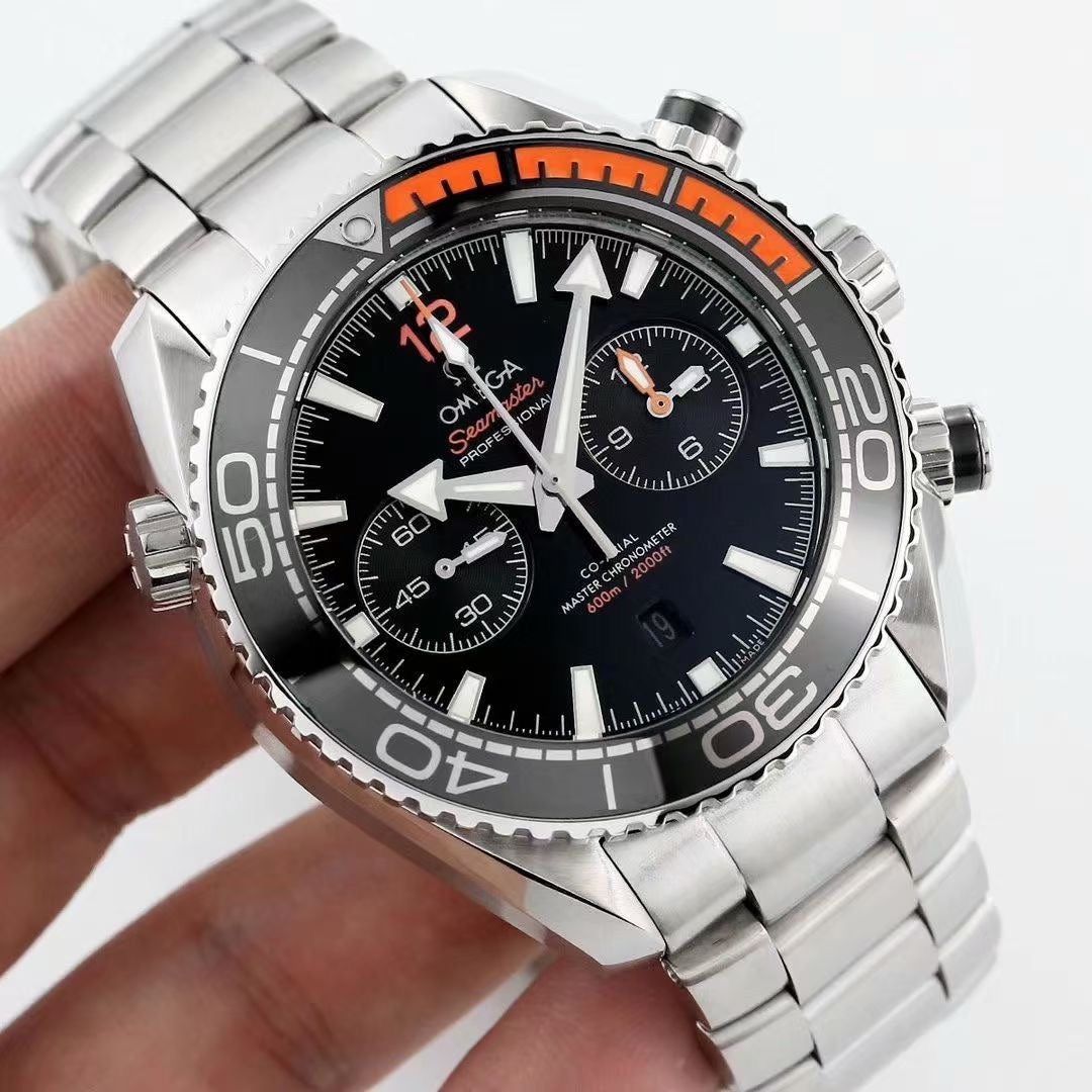 SEAMASTER PLANET OCEAN 600 CHRONOGRAPH ORANGE BLACK DIAL