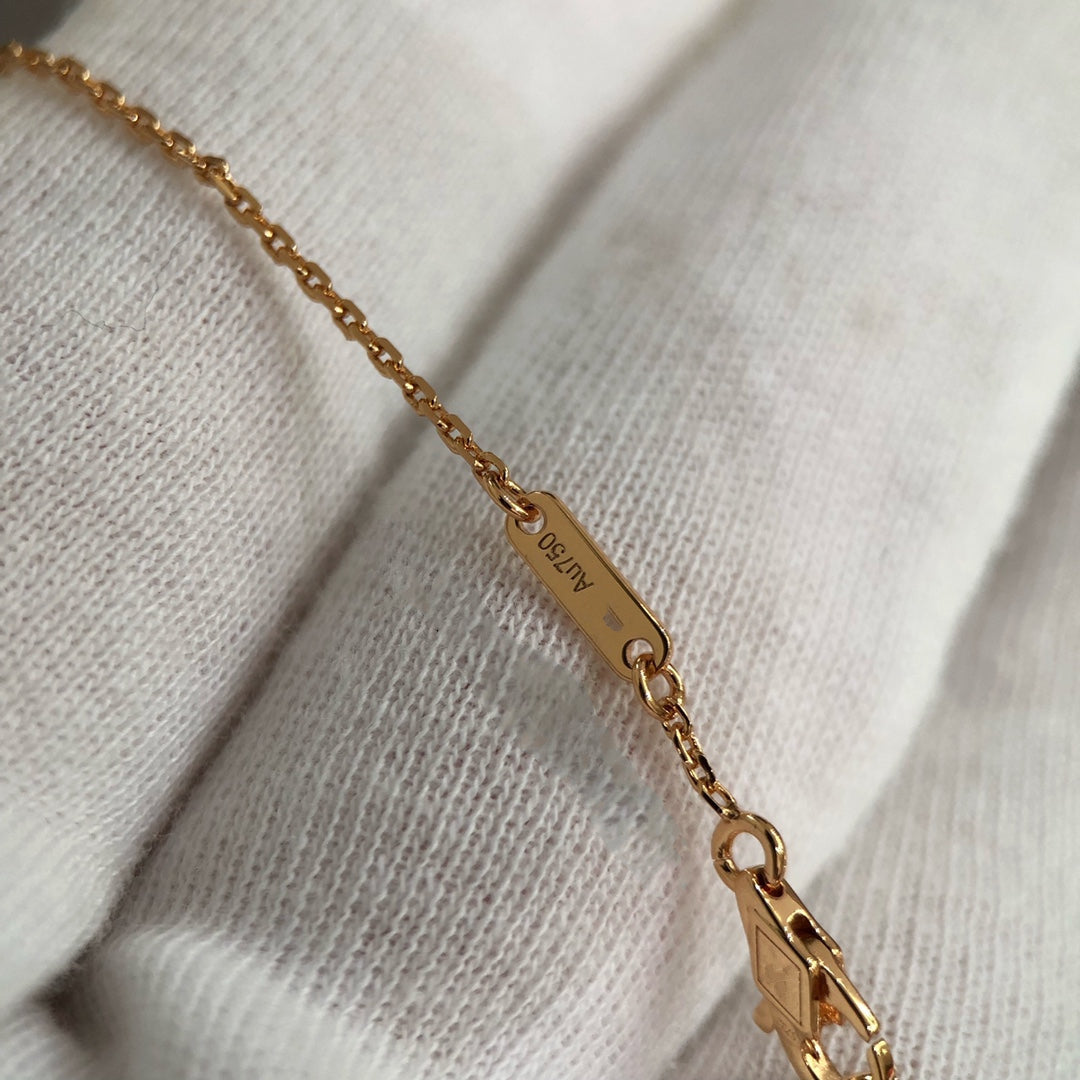 HEART CARNELIAN PINK GOLD NECKLACE