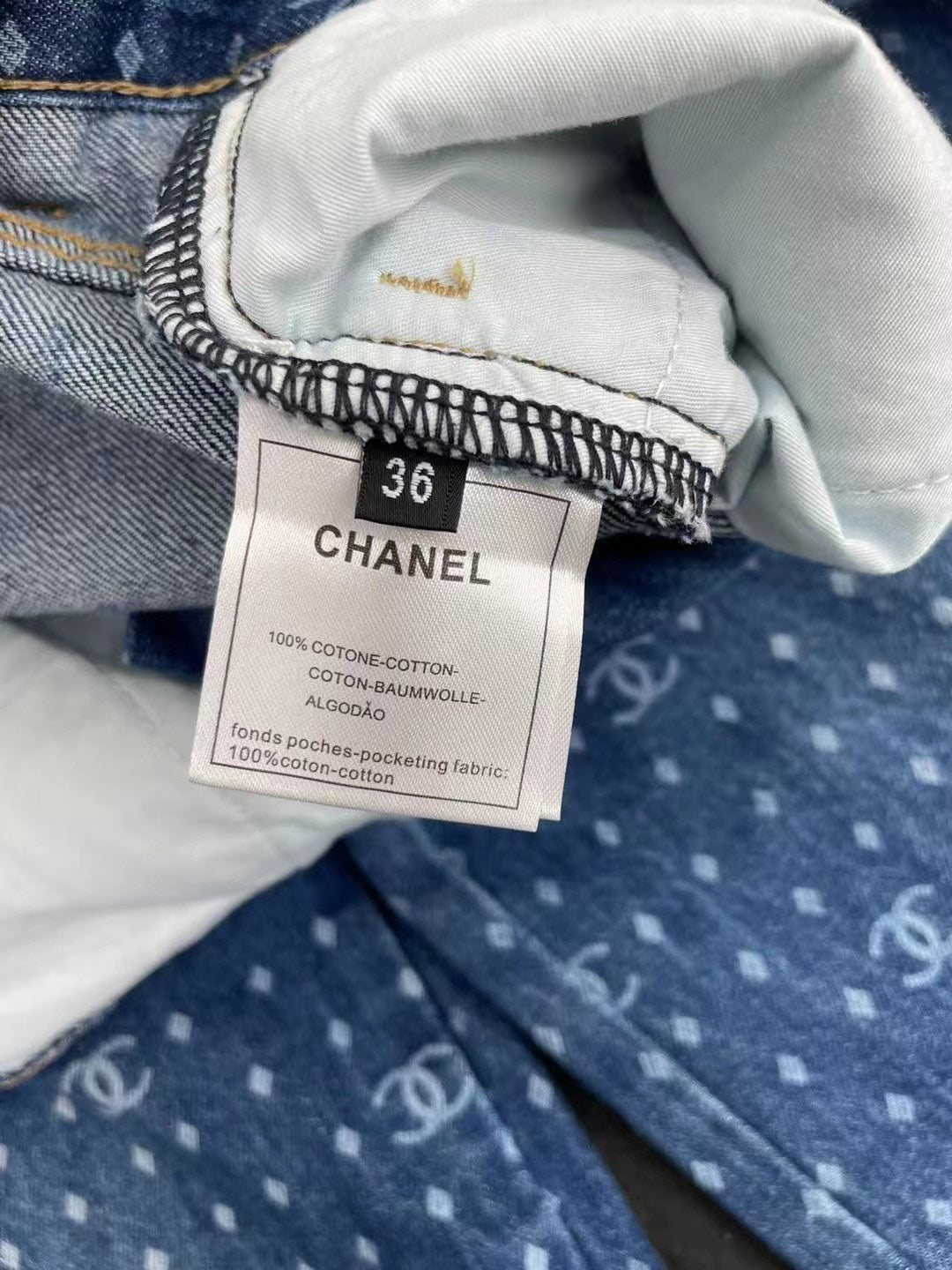 DENIM CC LOGO LIGHT BLUE JEANS