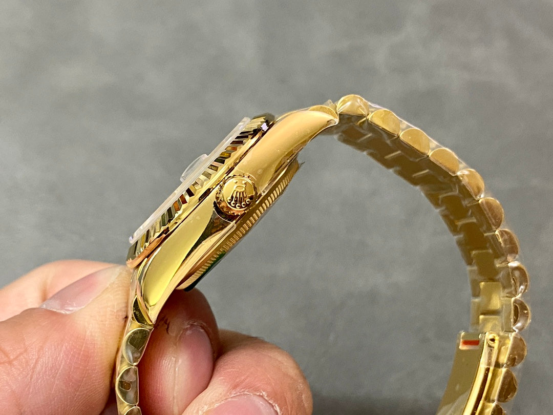DATEJUST 31MM GOLD GREEN DIAL