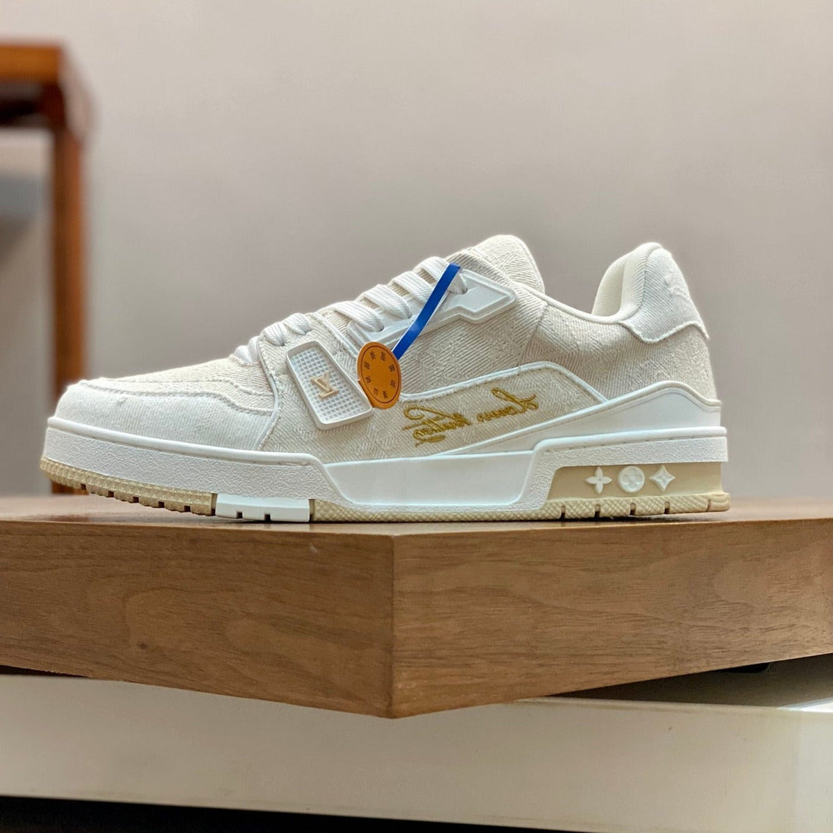 LV TRAINER SNEAKER MONOGRAM BEIGE