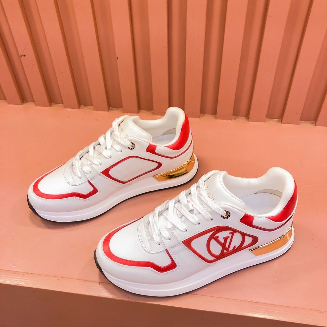 LV RUN AWAY SNEAKER WHITE RED