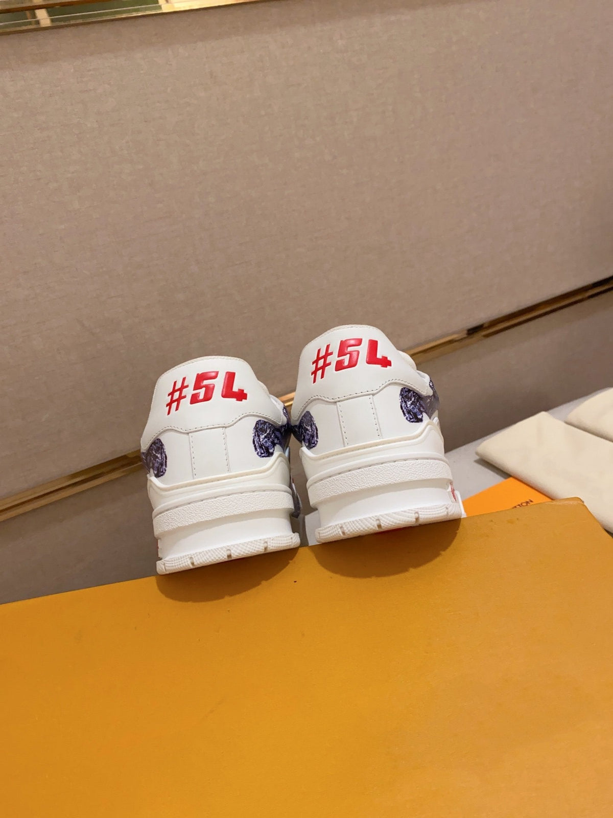 LV TRAINER SNEAKER BLUE WHITE