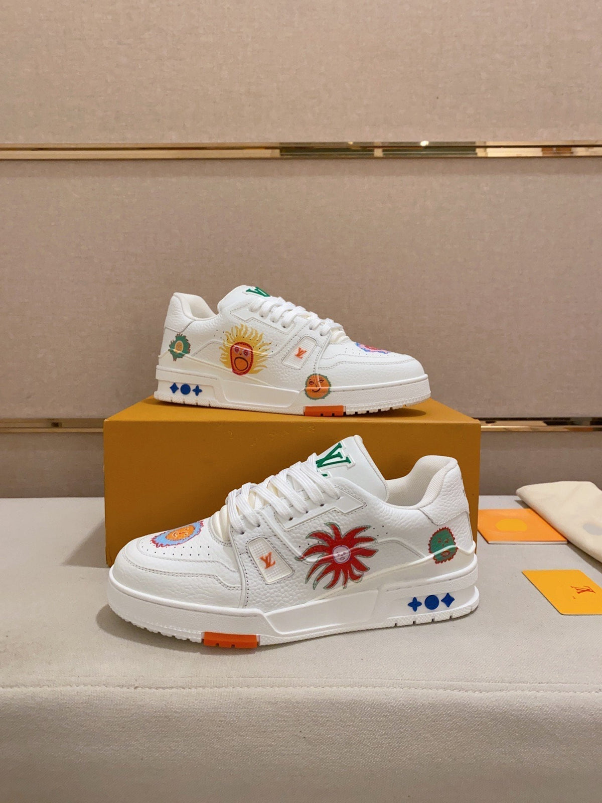 LV TRAINER SNEAKER WHITE