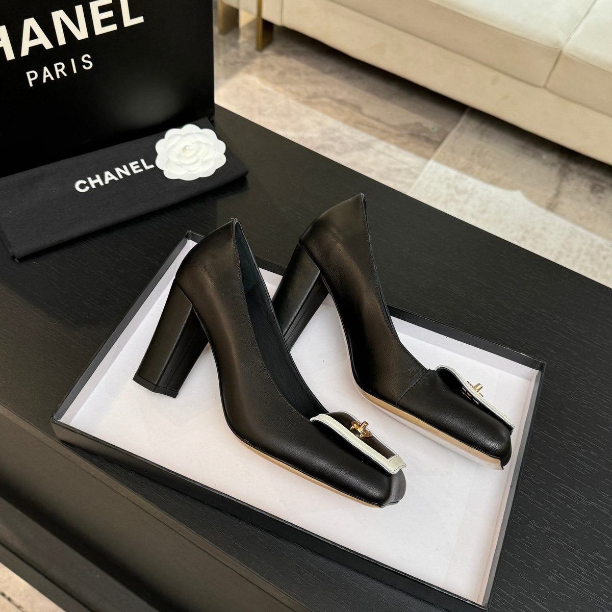 Chanel 2026 Pump Black Lambskin 653536
