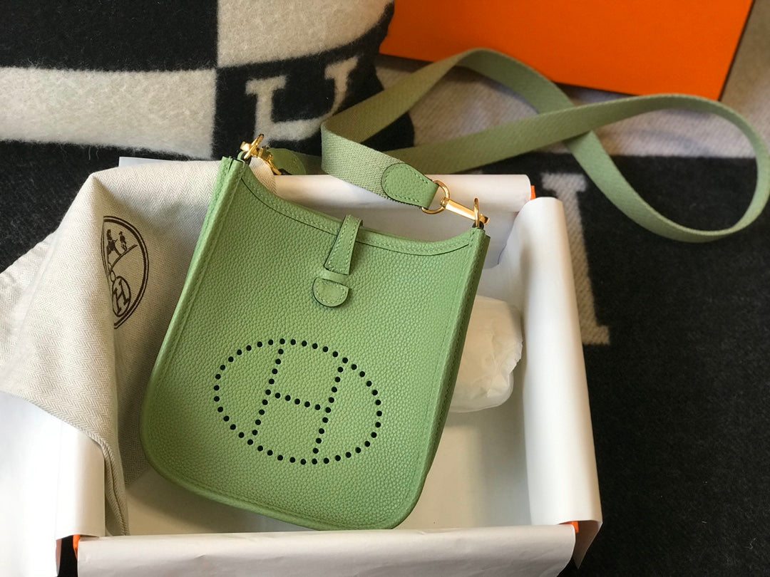 Mini Evelyne 18cm Green Togo Ghw