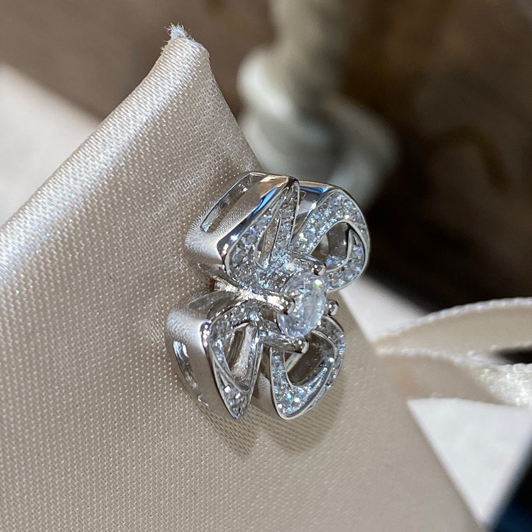 BVL FIOREVER DIAMOND STUD EARRINGS