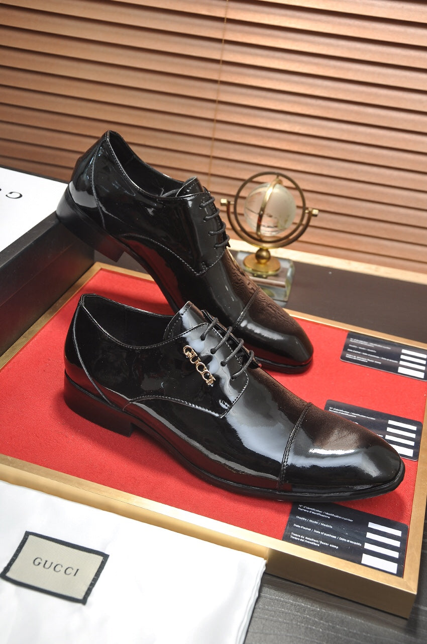 GG Men's Dress Shoe Black Patent Leather 512494