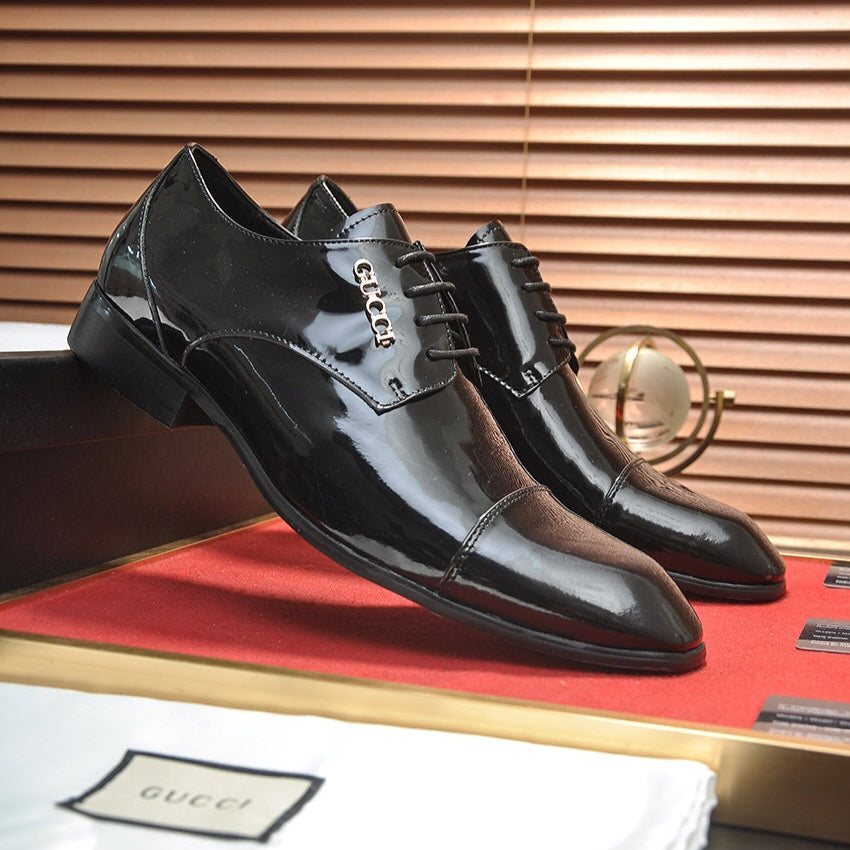 GG Men's Dress Shoe Black Patent Leather 512494