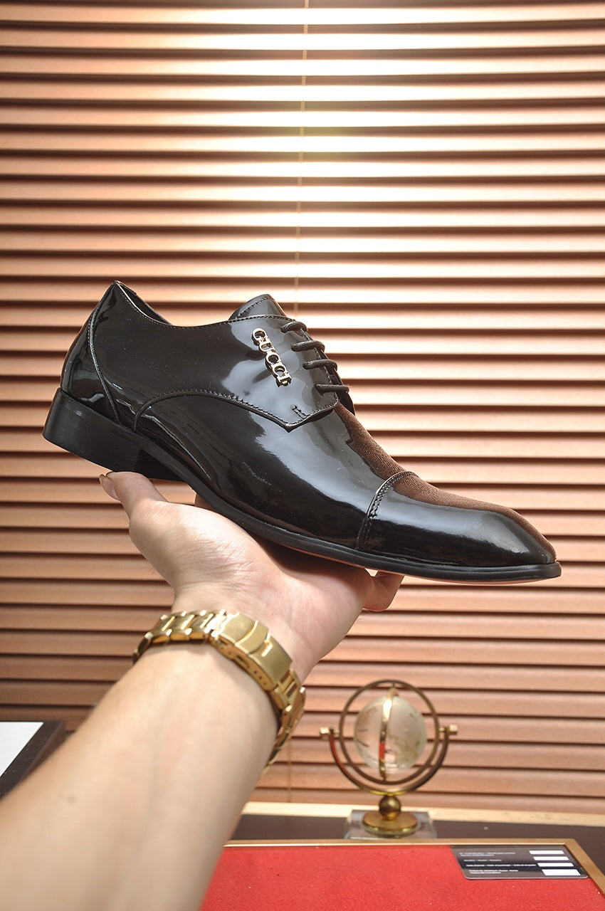 GG Men's Dress Shoe Black Patent Leather 512494