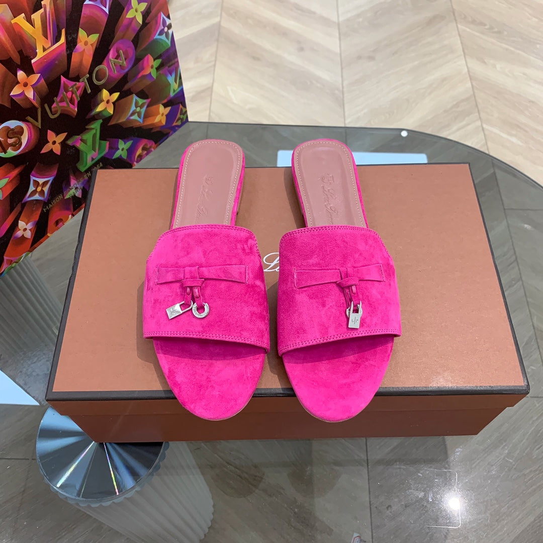 LP SUMMER CHARMS SANDALS BRIGHT PINK SUEDE