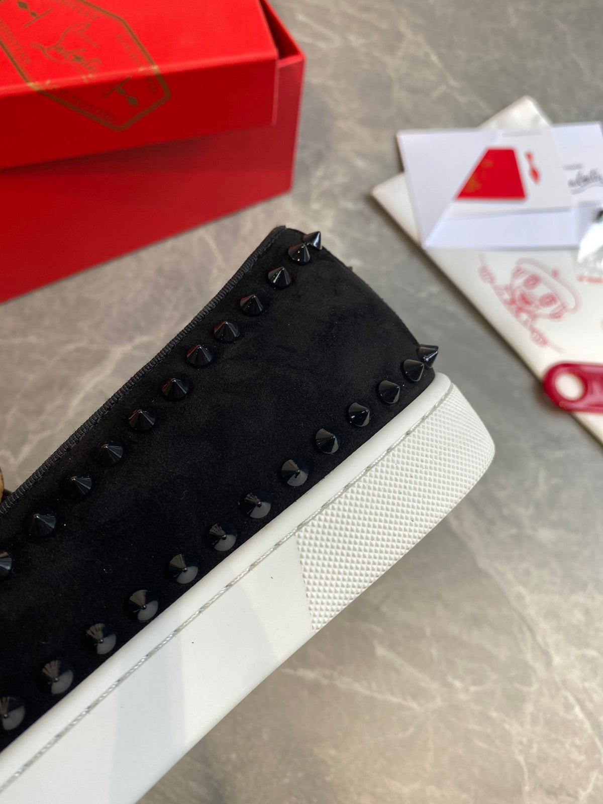 CL Loafers Suede and Spikes 242390