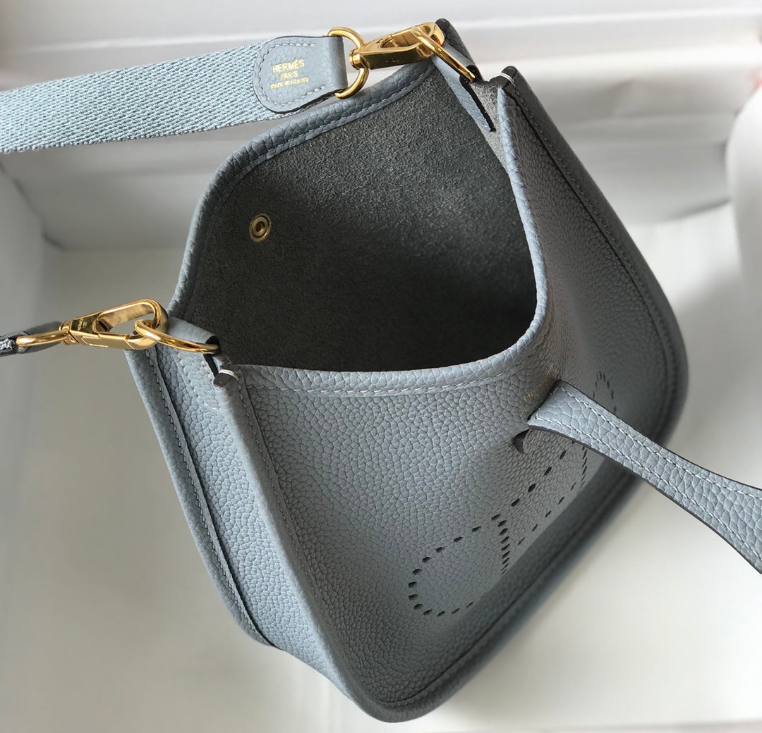 Mini Evelyne 18cm Grey Togo Ghw