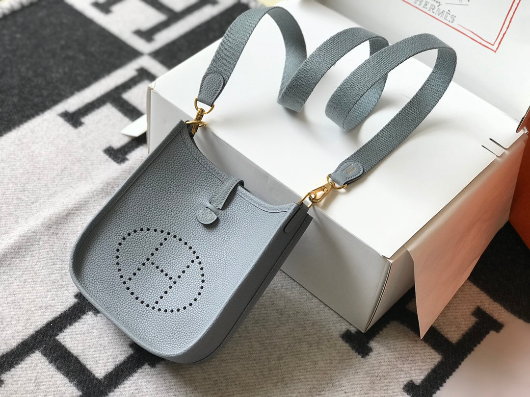 Mini Evelyne 18cm Grey Togo Ghw