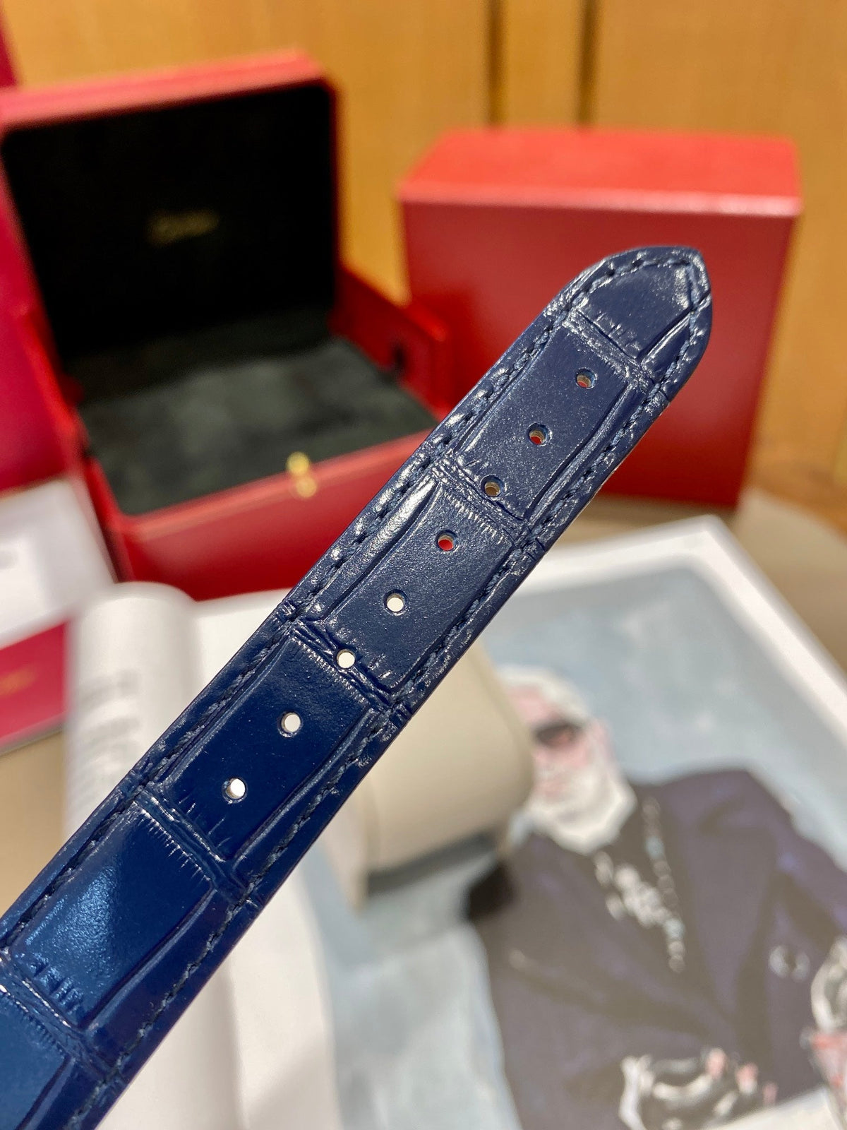 Cartier Tank 25.5mm Quartz Blue Dial