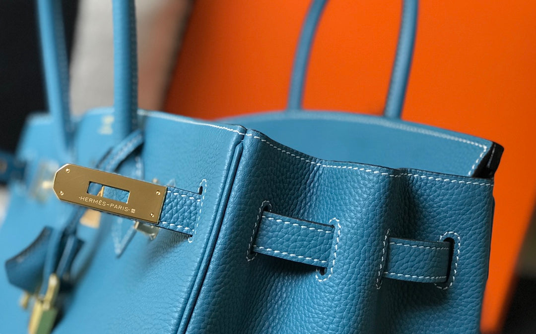 HM BIRKIN 35CM BLUE TOGO LEATHER GOLD HARDWARE