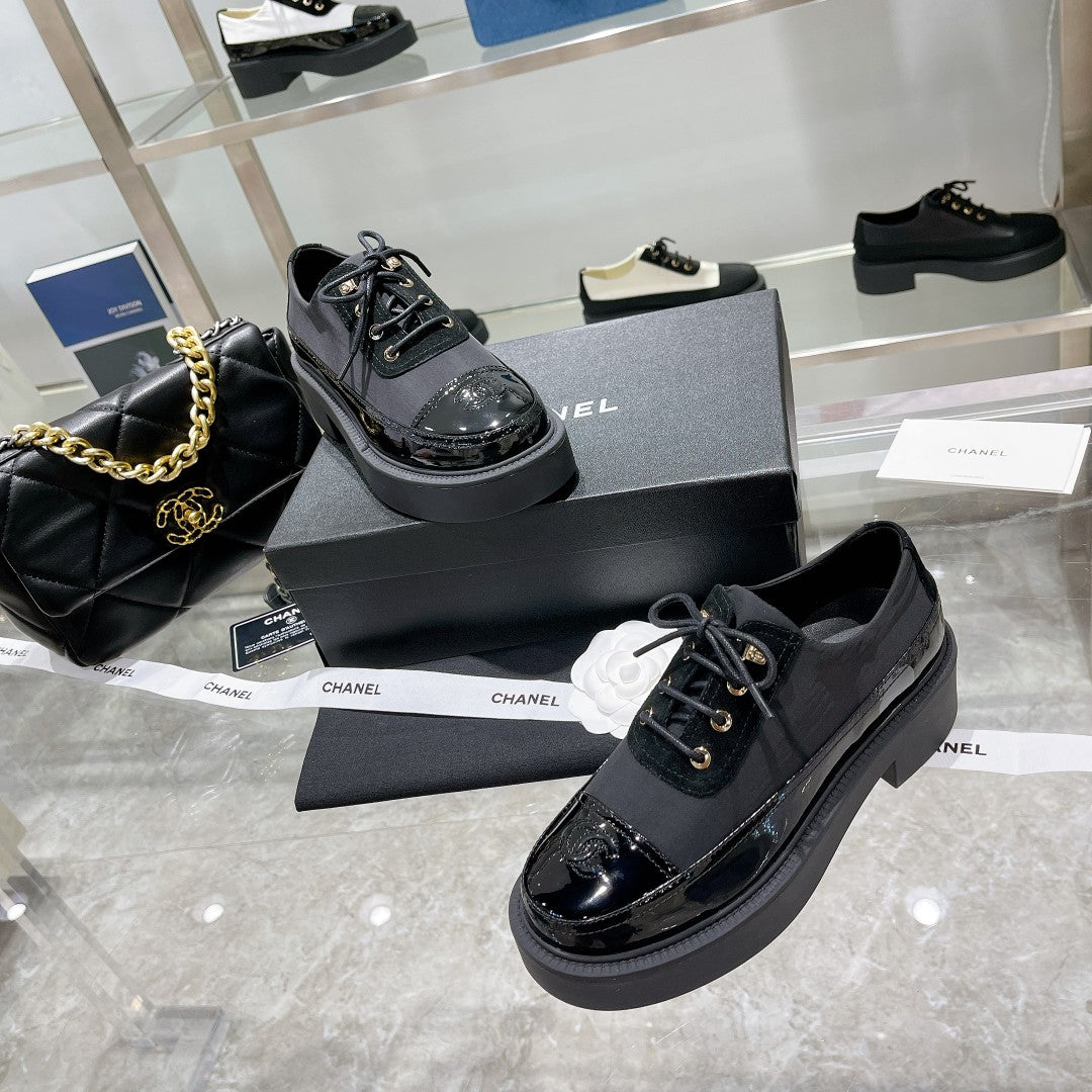 CC Sneaker 45mm Black Wrinkled Lambskin And Cowhide