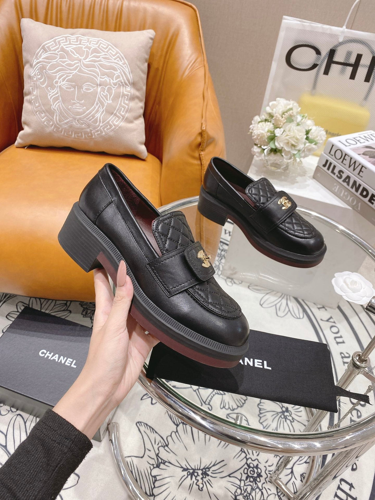 Chanel 2026 Quilted CC Turnlock Loafers Lambskin 162104