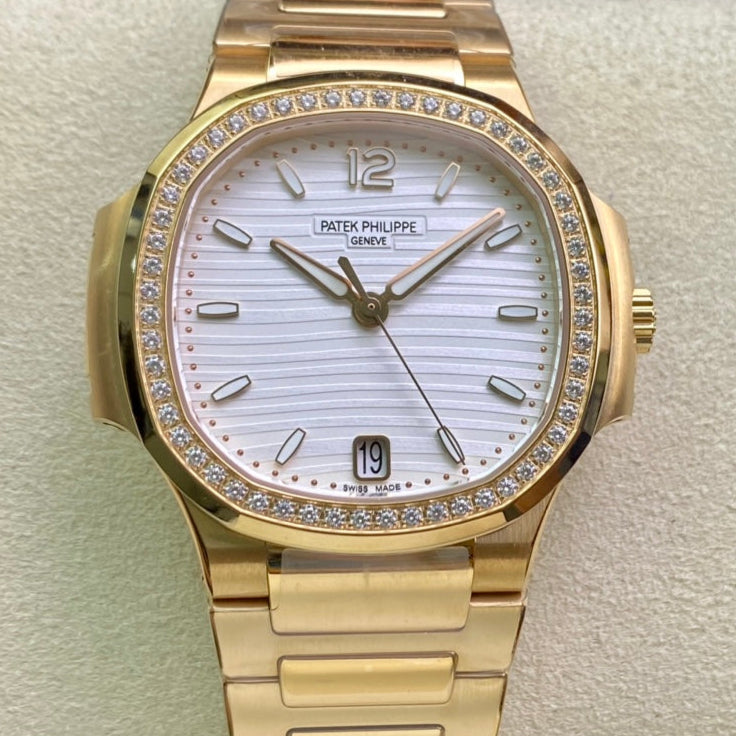 PATEK Nautilus 35mm Gold White Dial