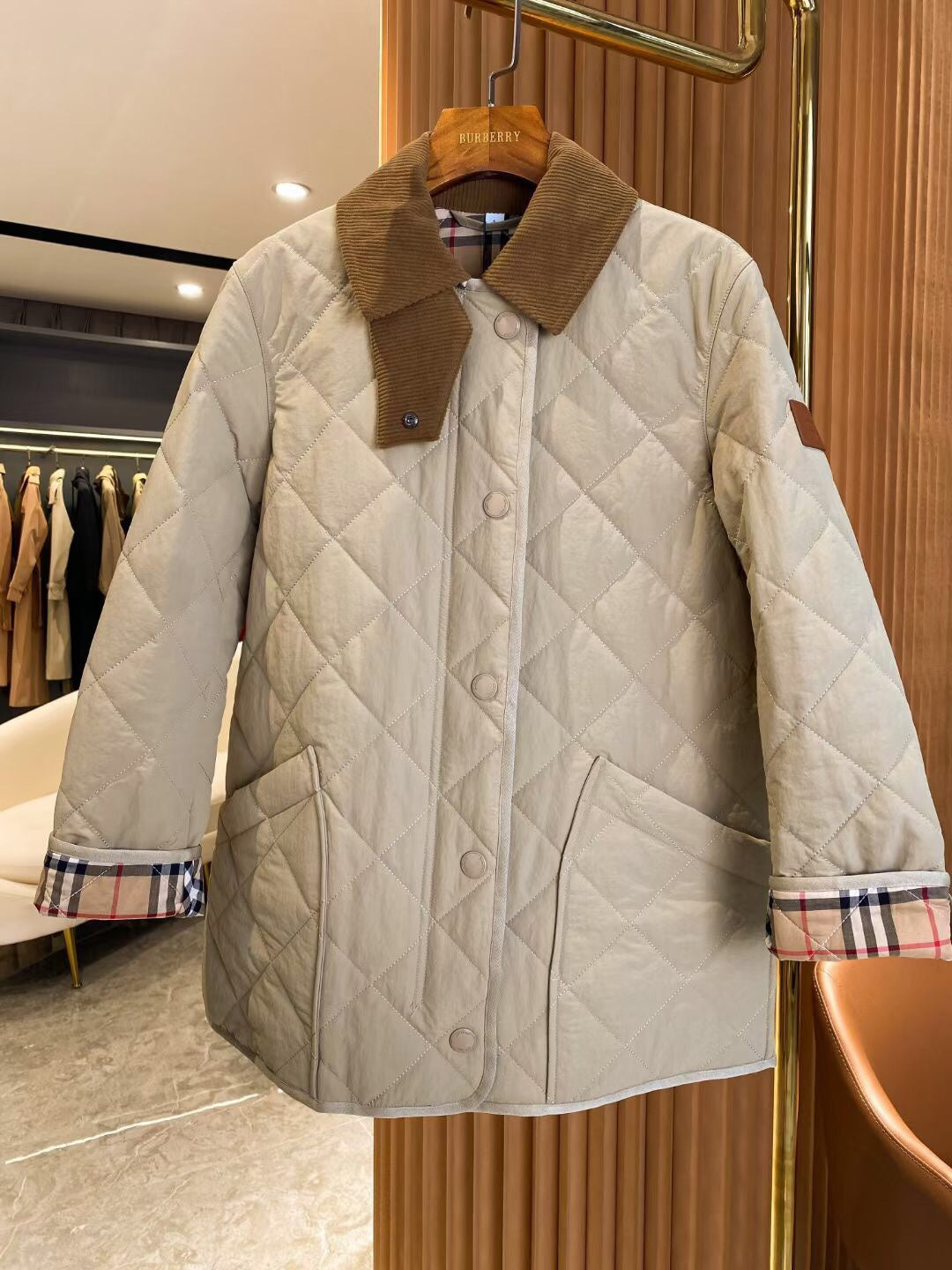Bur 25 Jacket Beige Cotton And Polyester 282739