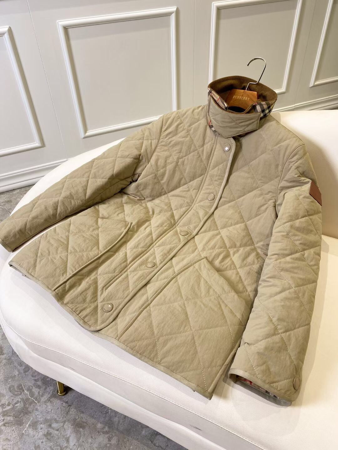 Bur 25 Jacket Beige Cotton And Polyester 282739
