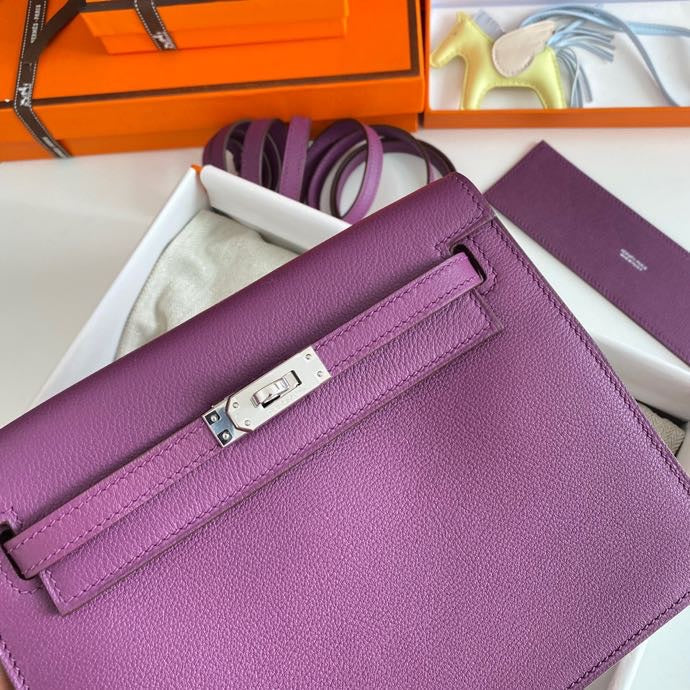 Kelly Danse II 22cm Purple Evercolor Leather Shw
