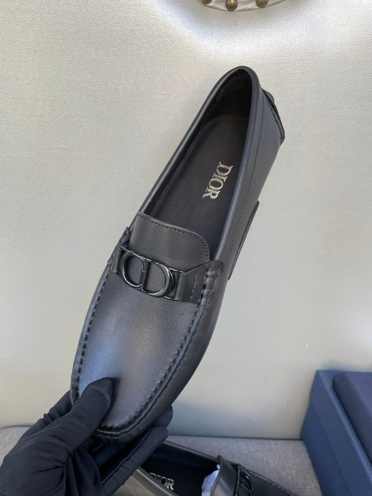 CD ODÉON LOAFER BLACK CALFSKIN
