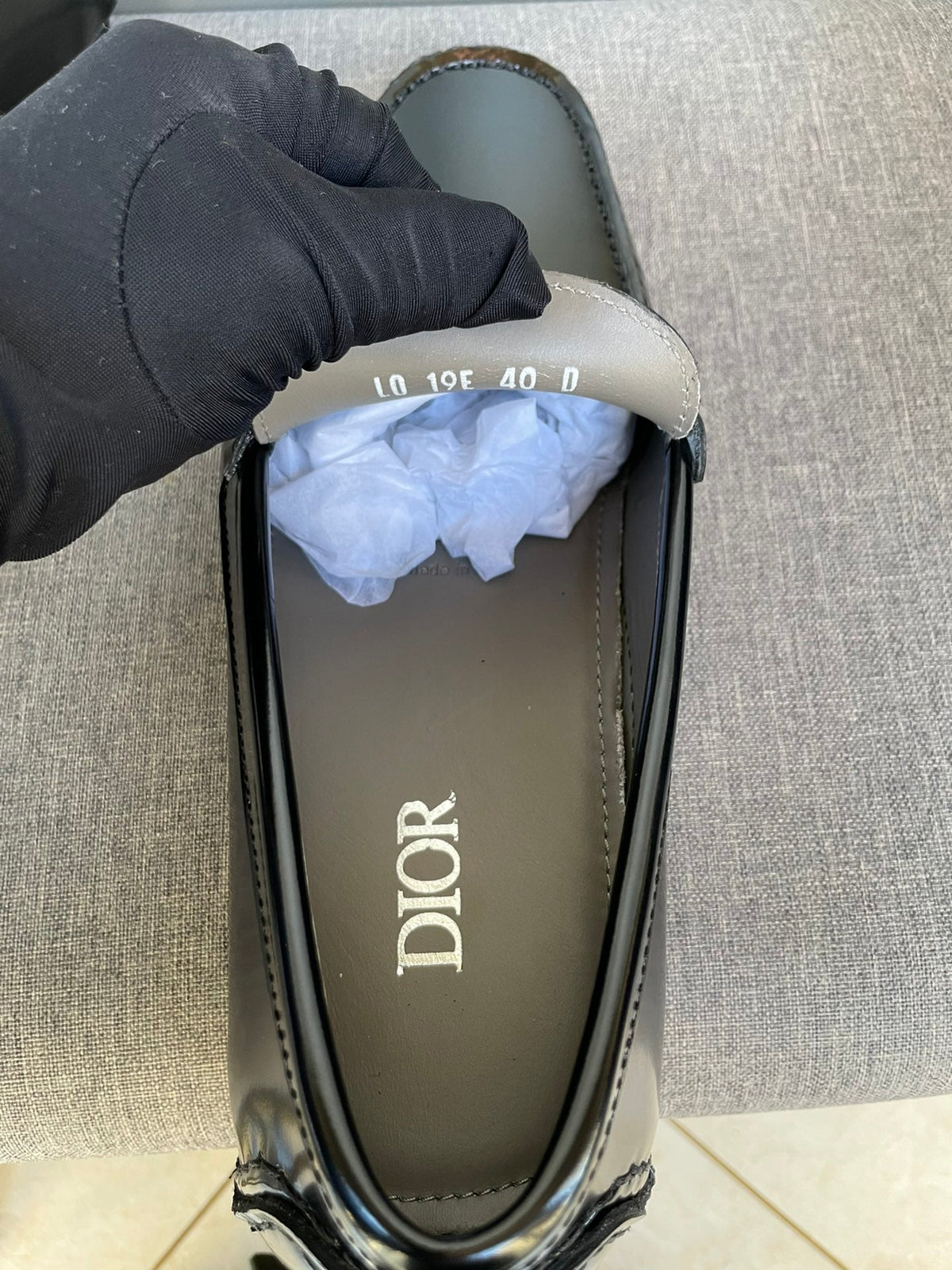 CD ODÉON LOAFER BLACK POLISHED CALFSKIN