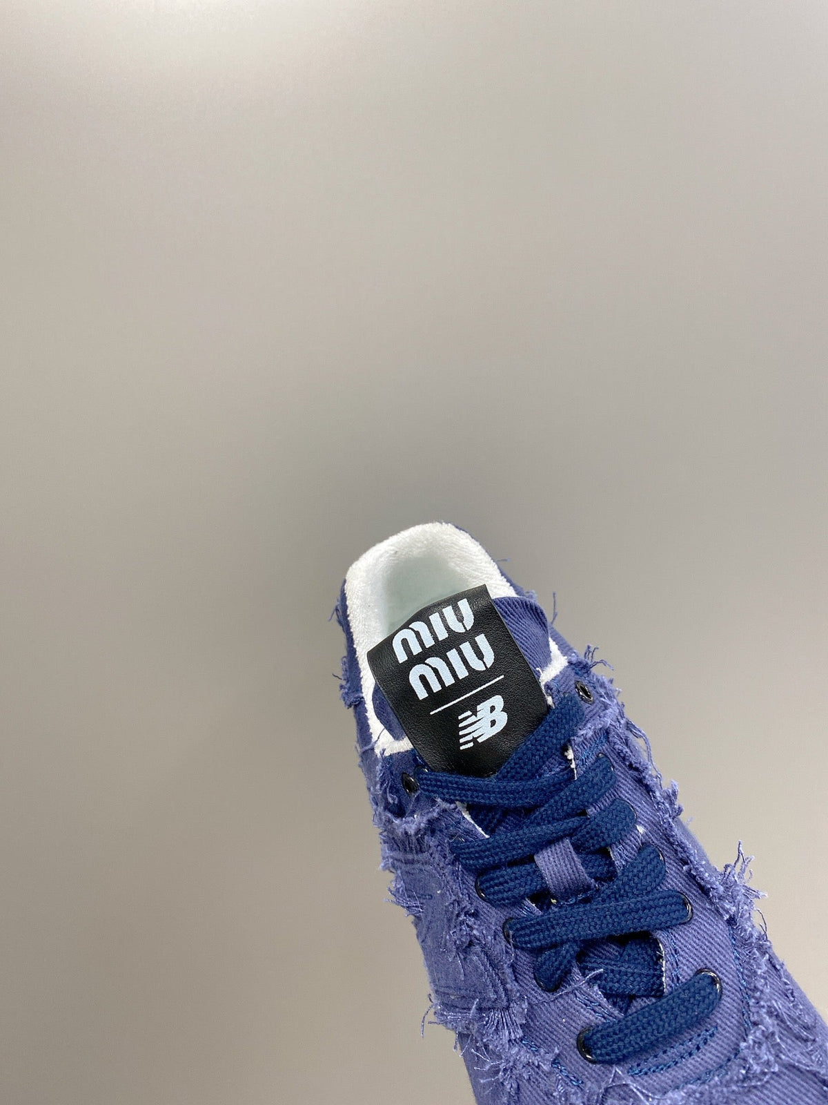 miu sneaker balance 574 blue denim