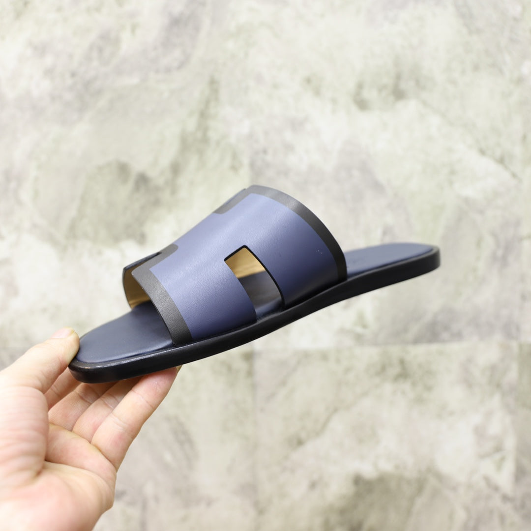 HM IZMIR SANDAL PATRICIK 'S BLUE CALFSKIN