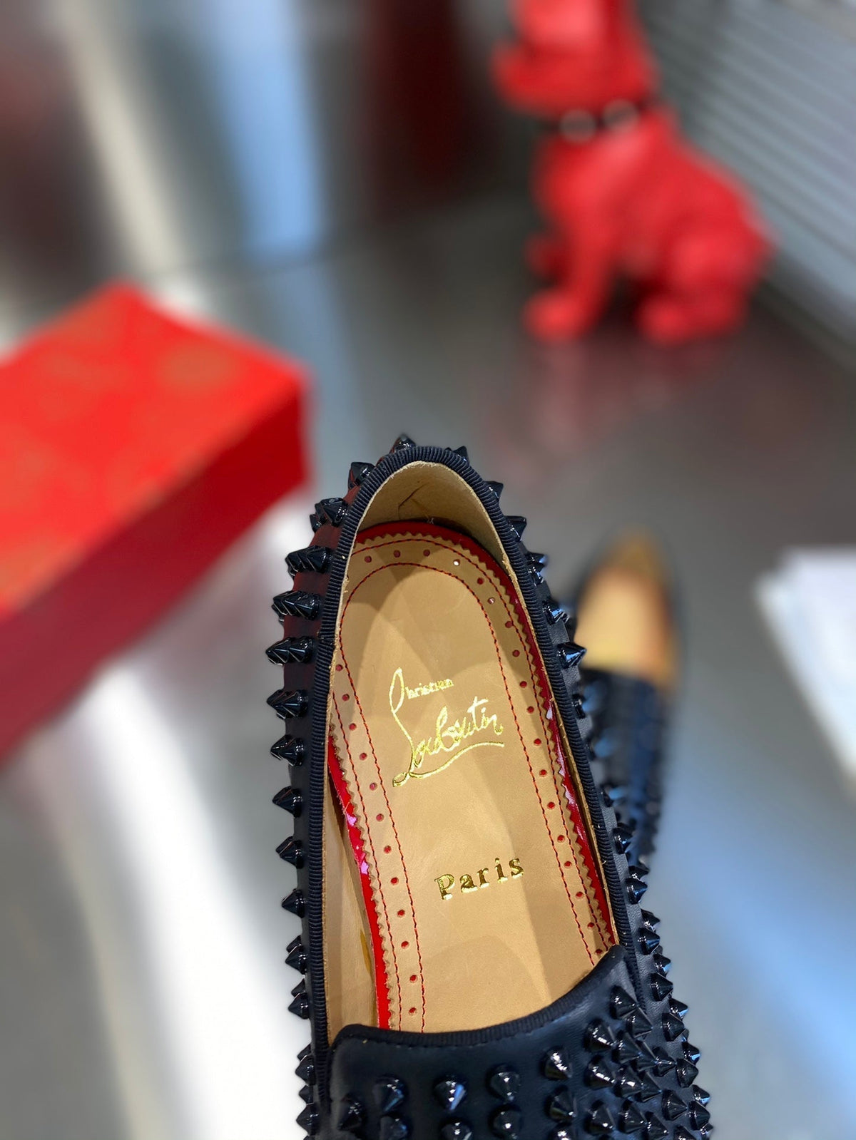 CL Dandelion Spikes Loafers Cowhide and Spikes 242406