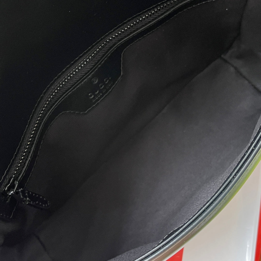 gg marmont 26cm all black calfskin