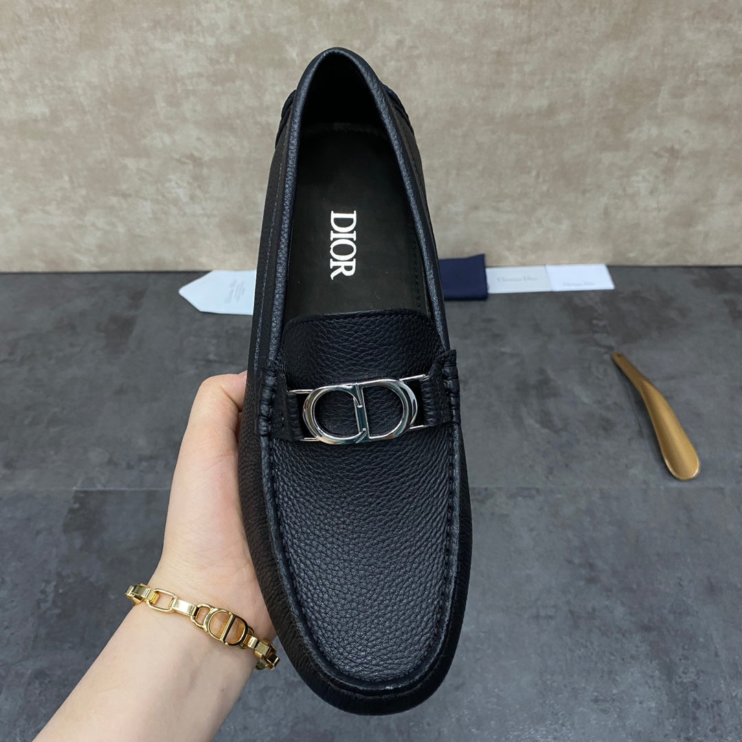 CD ODÉON LOAFER BLACK GRAINED CALFSKIN