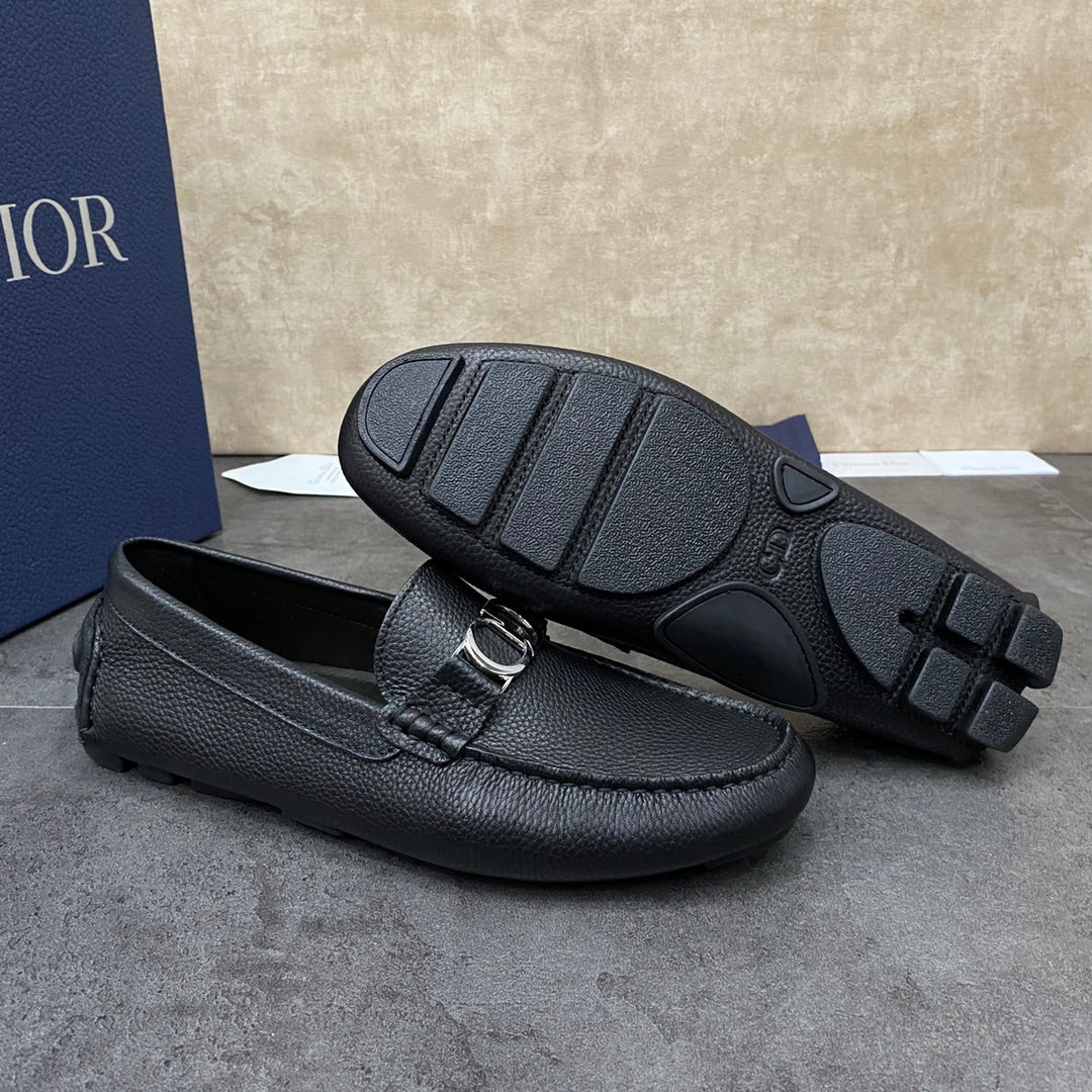 CD ODÉON LOAFER BLACK GRAINED CALFSKIN